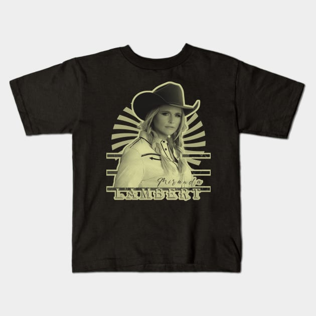 miranda lambert hot design shirt Kids T-Shirt by oeyadrawingshop